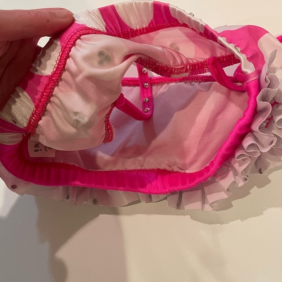 Pink and White Polka Dot Dance Top - Picture 5 of 7